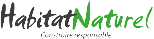 Habitat Naturel magazine, logo long. Revue specialisee construction maison ecologique, performance energetique et energies renouvelables.