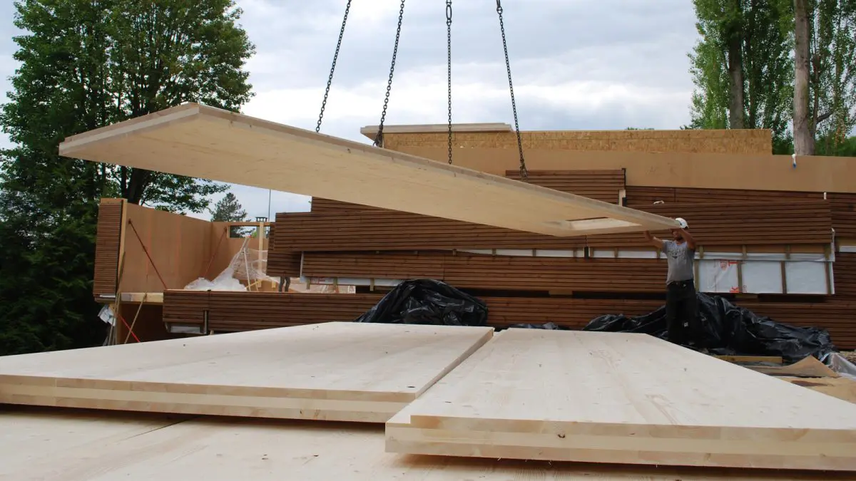 Chantier en CLT de Stora Enso. Voir n°61