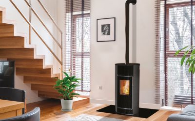 H7 Osmose, le petit poêle rond au design épuré