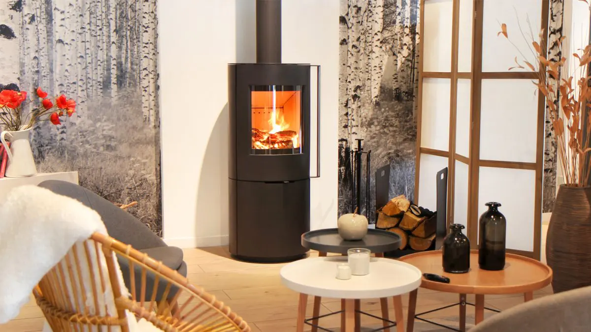 Poêle à bois ROMY de Turbo Fonte, double puissance 4 kW et 7 kW