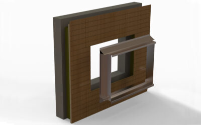 Précadre de fixation et d’habillage avec protection de membrane intégrée PRECPROTECT