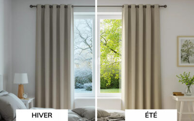 Rideaux thermiques 2‑en‑1